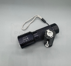 PiLLİ ZOOMLU LED EL FENERİ ASKERİ MUKAVEMETLİ EL FENERİ IŞIK