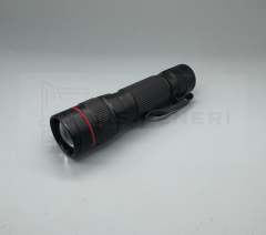 PİLLİ MİNİ EL FENERİ  ZOOMLU METAL LED IŞIK