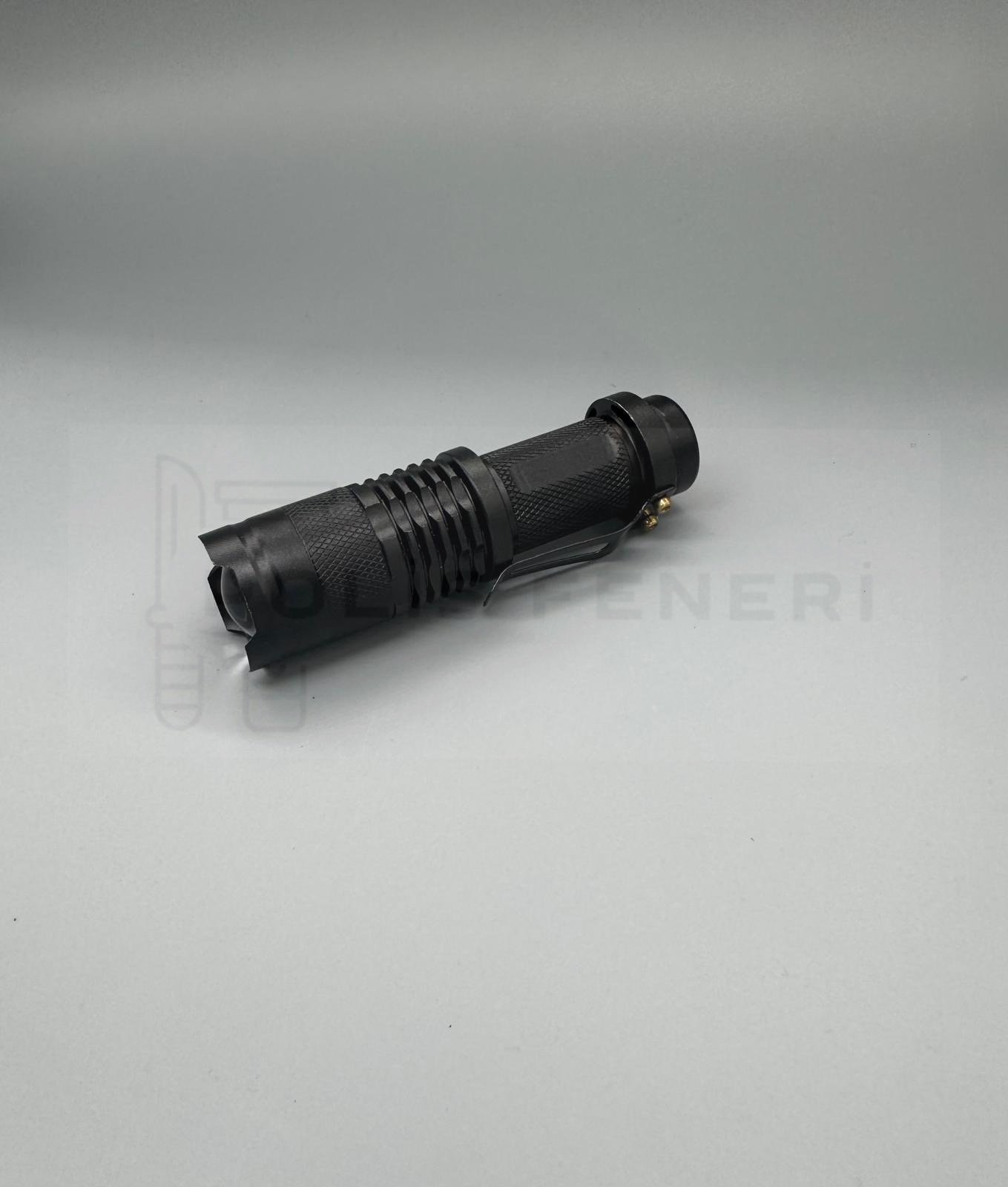 PİLLİ EL FENERİ ZOOMLU METAL LED IŞIK