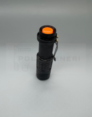 PİLLİ EL FENERİ ZOOMLU METAL LED IŞIK